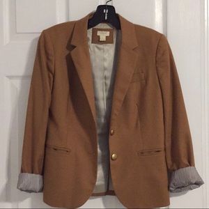 J. Crew Camel Wool Blend Blazer Size 2
